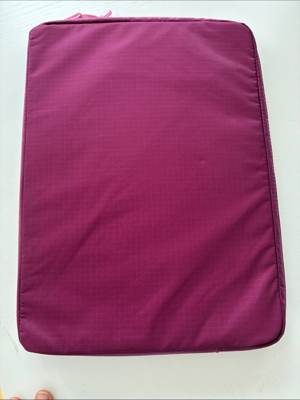 Plum Pink Laptop Sleeve with Front Mesh Pocket